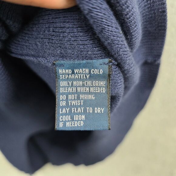 VINTAGE Polo Ralph Lauren Sweater Men's Blue V-Neck Vest Golf Size XL - Picture 7 of 10